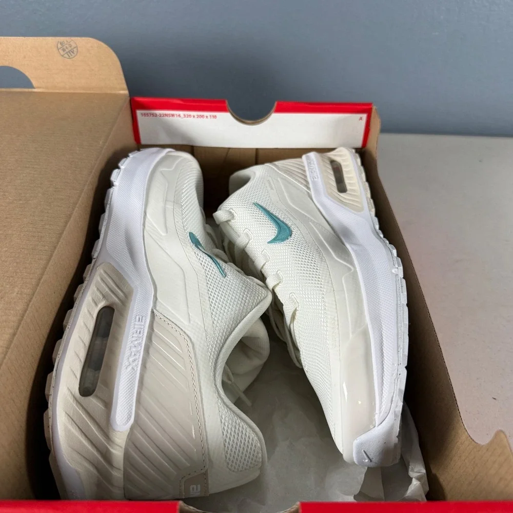 Nike Air Max Bia Womens 9.5 Sail Denim Turquoise‎ IF2628-101 Running Shoes New